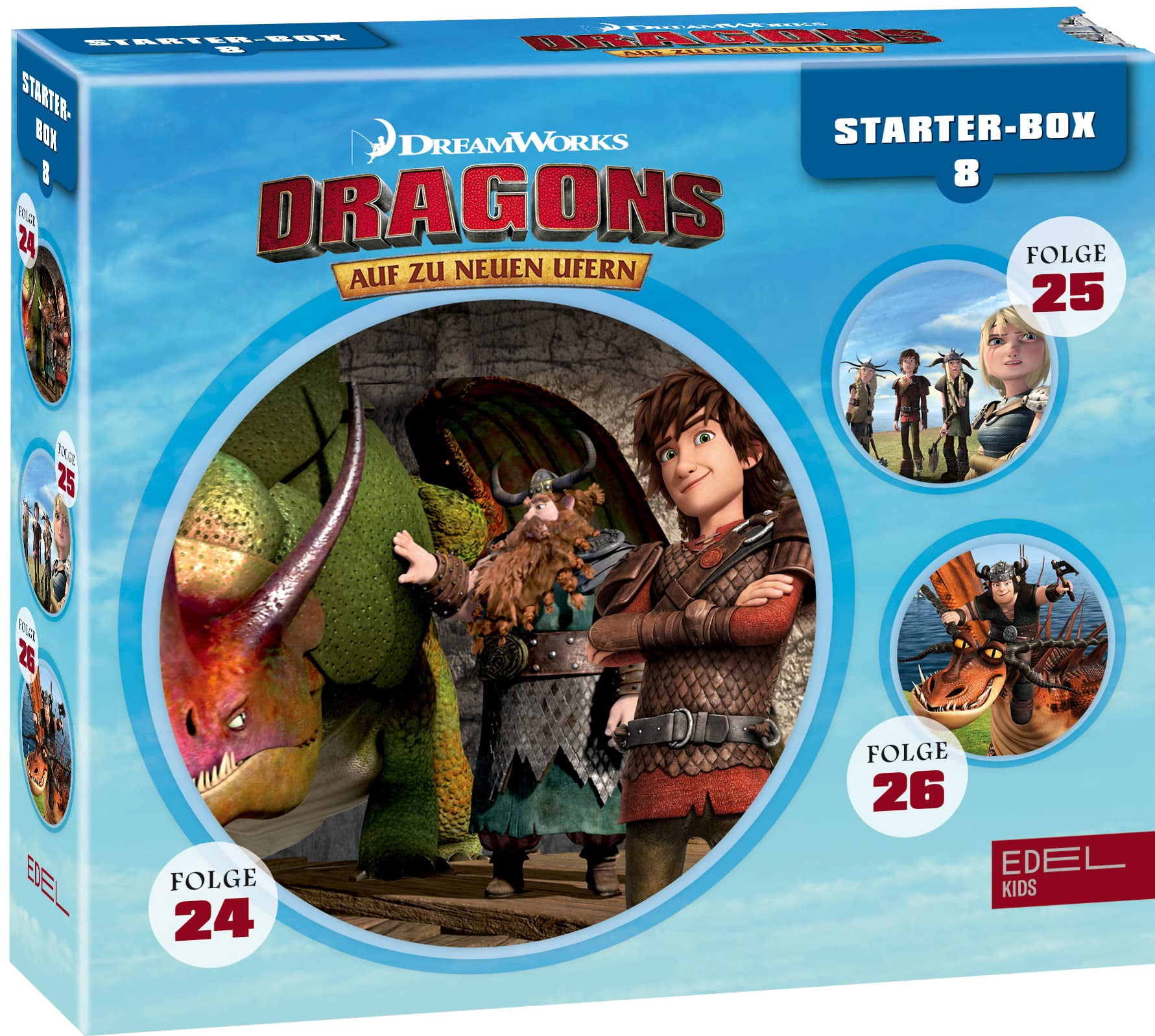 Dragons – Auf Zu Neuen Ufern Hörspiel-Box 8 – 3 Folgen Als CD Für Drachen-Fans