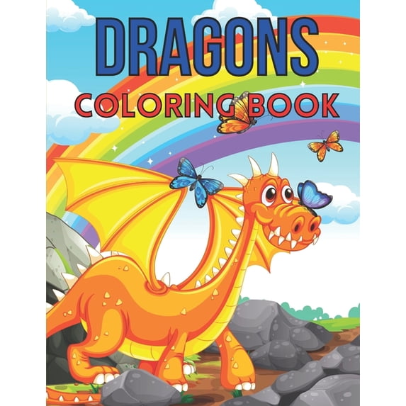 Dragons Coloring Book : A Beautiful Dragon Coloring Book For Children (Paperback)