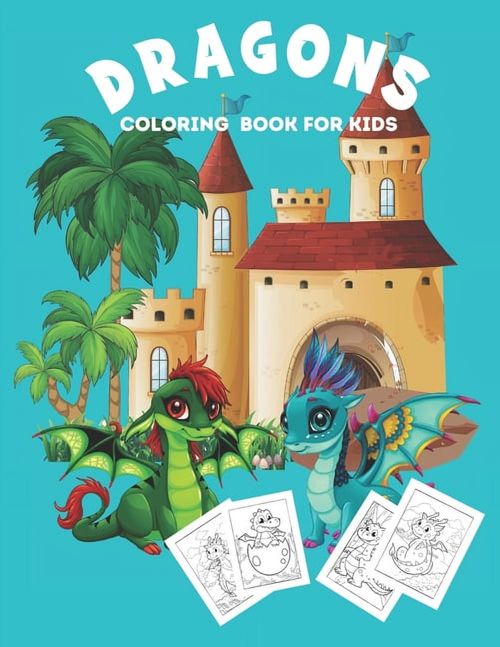 Dragons Coloring Book: Dragon Coloring Book for Kids - Walmart.com