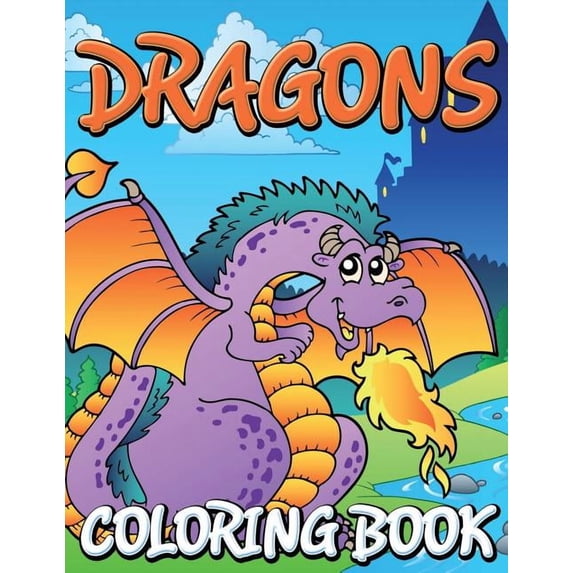 Dragons Coloring Books, (Paperback)