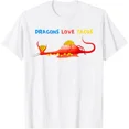 thumbnail image 1 of Dragons Love Tacos For T-Shirt Unisex S-5XL Hot Trending Shirt, Vintage Birthday Gift, 1 of 3