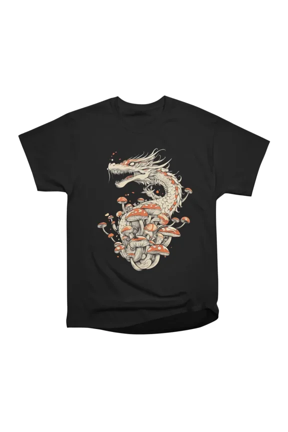 Dragons Mycelium T-Shirt Tee Gift For Him Merch For Her Apparel For Friend
