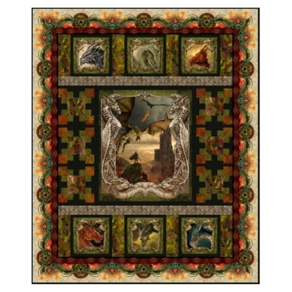 Dragons - The Ancients DRG1KIT The Ancient Quilt Kit