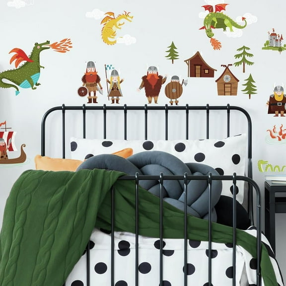Dragons and Vikings Wall Decals