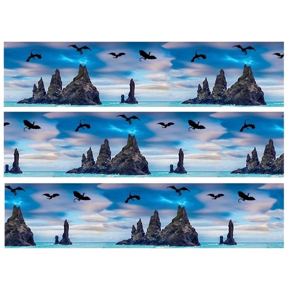 Edible Icing Image Cake Border Strips & Cake Toppers, by TNCT (3 Count)
