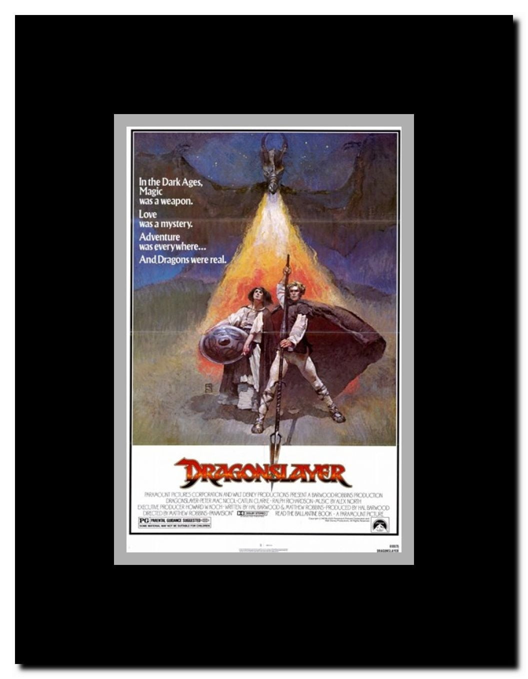Dragonslayer Framed Movie Poster