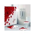 thumbnail image 1 of Dragonus 4Pcs Set 3D Digital Valentine's Day Printing Shower Curtain Carpet Rug Bath Floor Mat Toilet Bathroom, 1 of 5