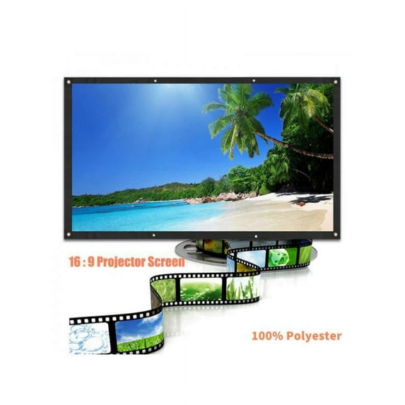 Dragonus 60-150" Projector Projection Screen 16:9 Matte HD Home Outdoor Cinema Theater
