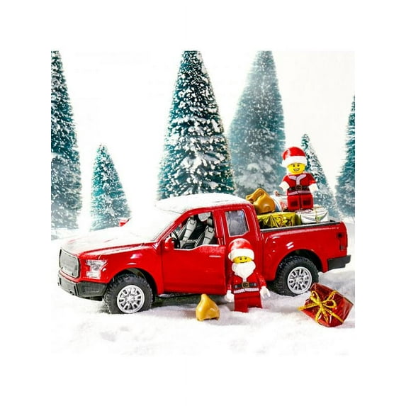 Dragonus Christmas Vintage Red Metal Truck/Mini Tree Ornament Kids Gifts Toy Decor