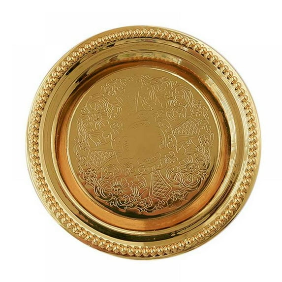 Dragonus Gold Serving Trays, Plate Chargers for Dinner Plates, Elegant Wedding Decor
