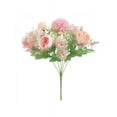 thumbnail image 1 of Dragonus Hydrangea Flowers Artificial Bouquet Silk Bloom Fake Peony Home Wedding Decor, 1 of 4