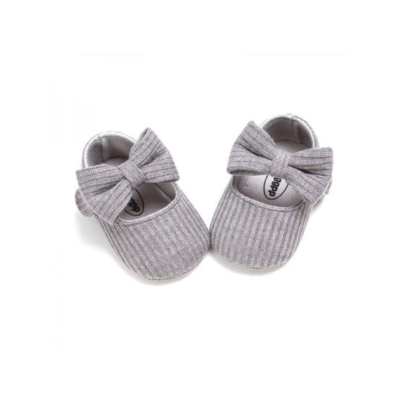 Dragonus Newborn Baby Girls Bowknot Crib Pram Shoes Soft Sole Prewalker Anti-slip Princess