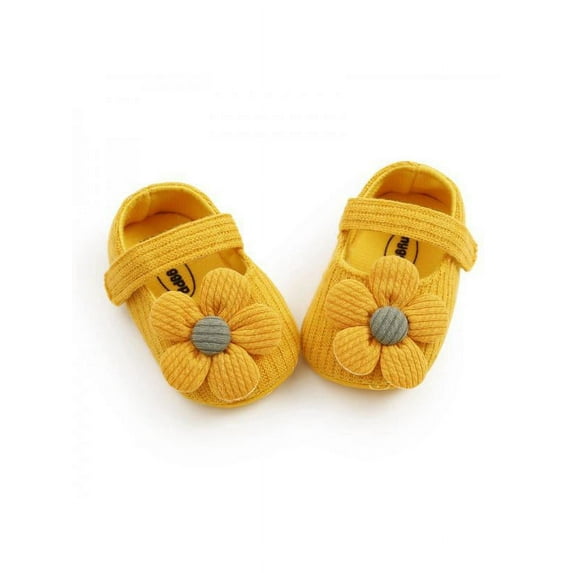 Dragonus Newborn Baby Girls Flower Crib Pram Shoes Soft Sole Prewalker Anti-slip Princess