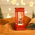 thumbnail image 1 of Dragonus Red Telephone Booth Christmas Ornament 5 Inches, 1 of 3