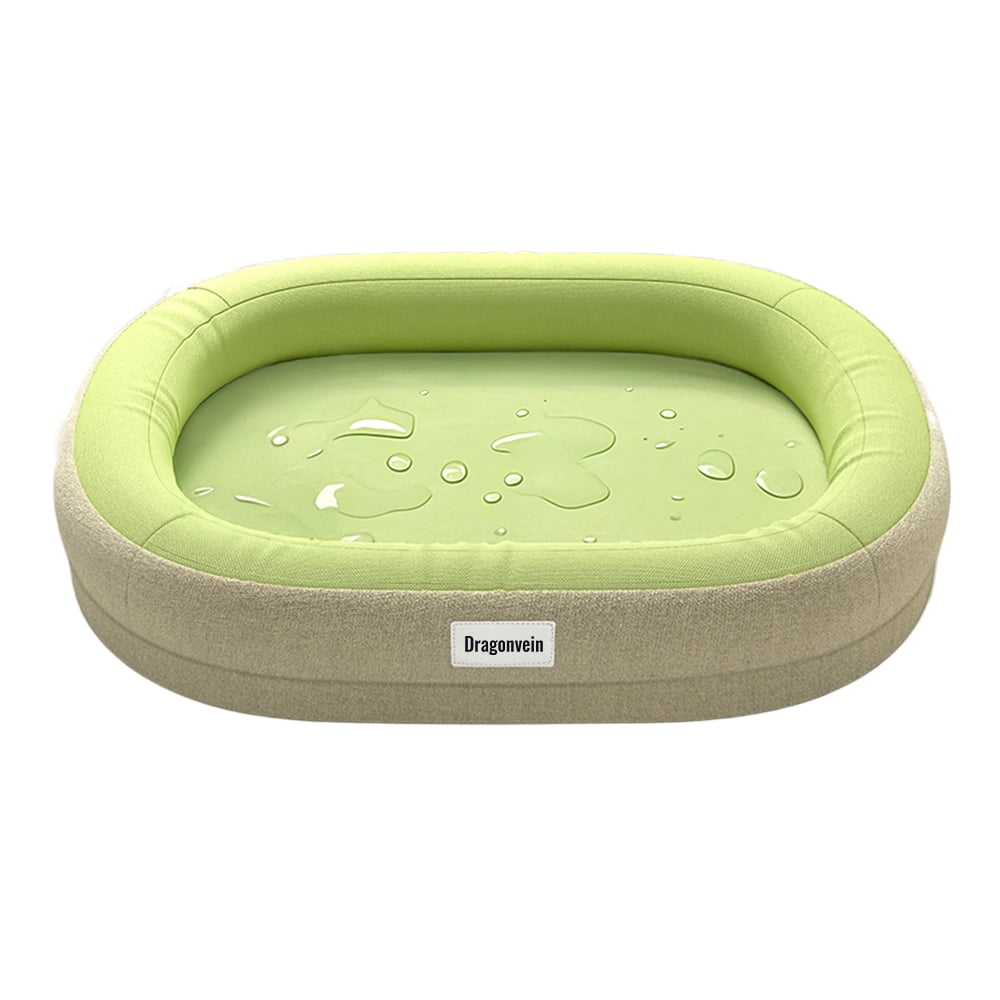 Dragonvein Dog beds, Waterproof Dog Bed Medium Size Dog Orthopedic Dog Beds for Crate with Removable Washable Cover