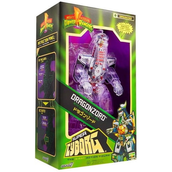 Dragonzord Clear Version Super Cyborg | Mighty Morphin Power Rangers | Super7
