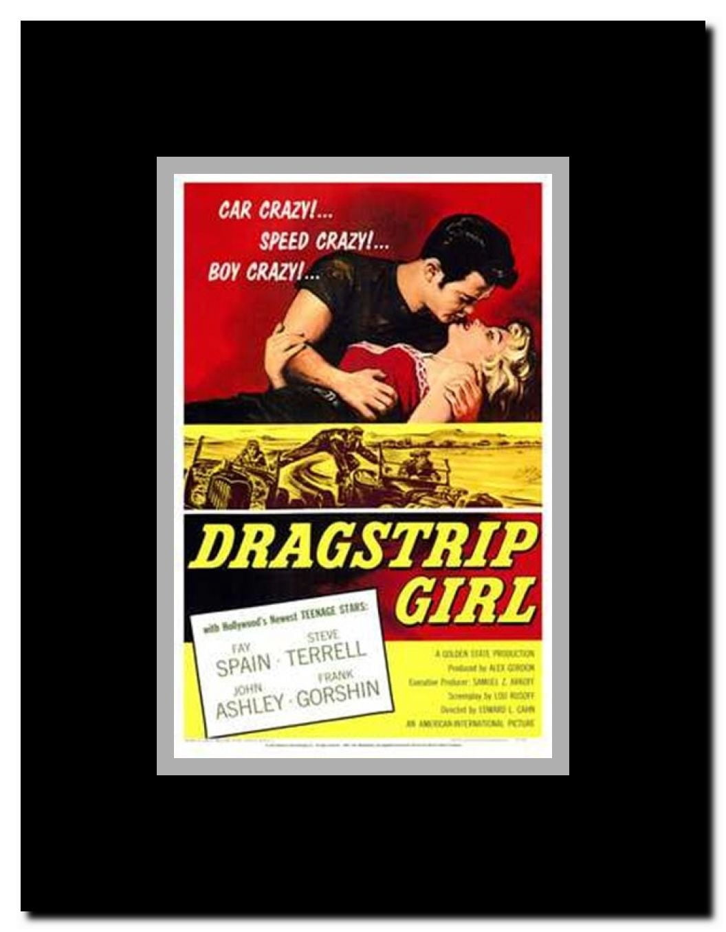 Dragstrip Girl Framed Movie Poster