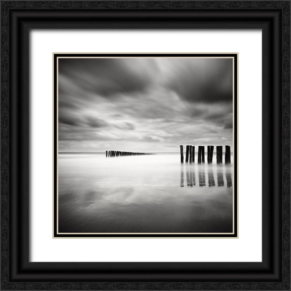 Dragt, Wilco 26x26 Black Ornate Wood Framed with Double Matting Museum Art Print Titled - The Gathering