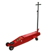 Dragway Tools 10 Ton Hydraulic Long Floor Jack Locking T-Handle, Foot Pedal