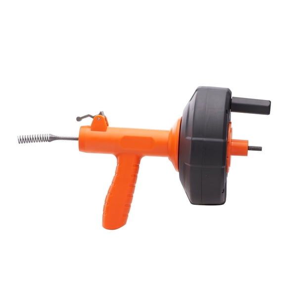 Drain Auger 25Ft Plumbing Snake, Auto Feed Plumbers Snake with Drill Attachment