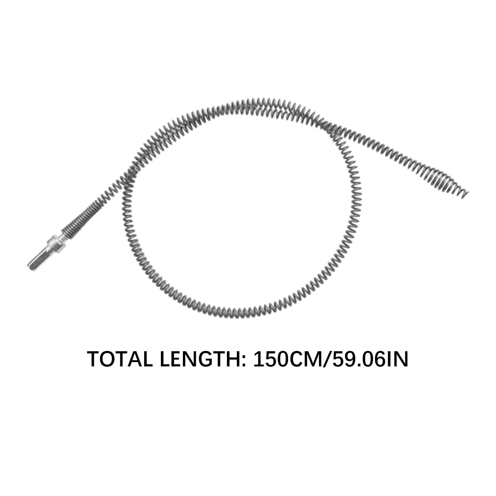 Drain Auger, Plumbing Snake With Drill Adapter, Heavy Duty Flexible