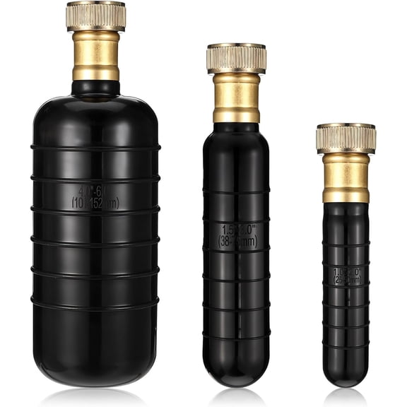 Drain Bladder Kit Fits 1" to 6" Pipes, 3 Piece Water-Powered Rubber Drain Cleaning Bladder Ideal for Bathroom Sinks Showers Pools Kitchen Sinks Main Drains