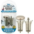 thumbnail image 1 of Drain Buddy Ultra Flo Sink Drain Stopper & Hair Catcher - Ultimate Clog Prevention Solution with Extra Basket - Brushed Nickel Metal, 1 of 1