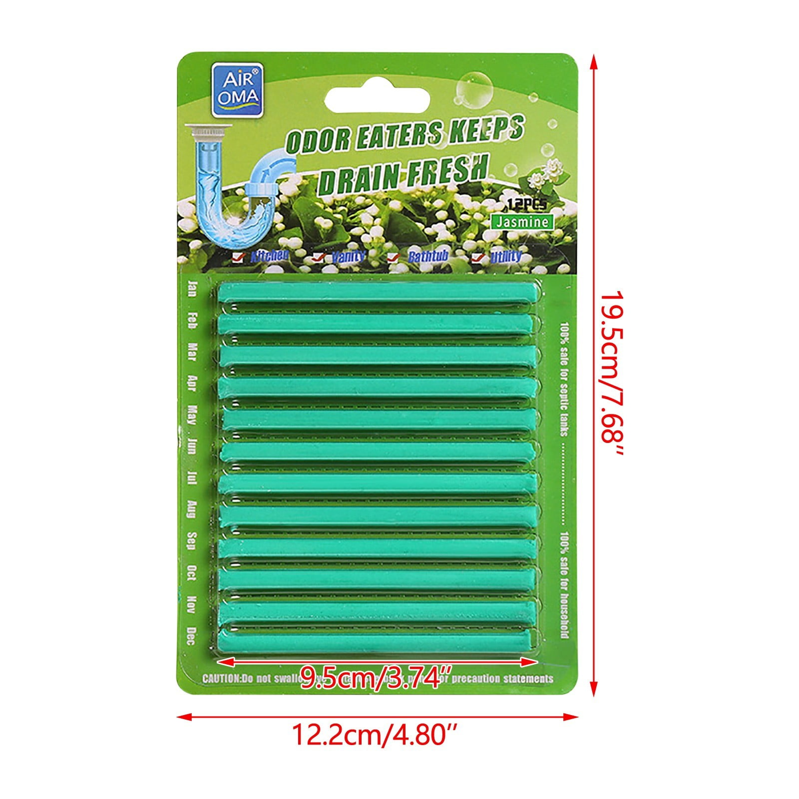 Drain Cleaner & Deodorizer Fresh Scent Sticks for Toilet Tanks, Sinks