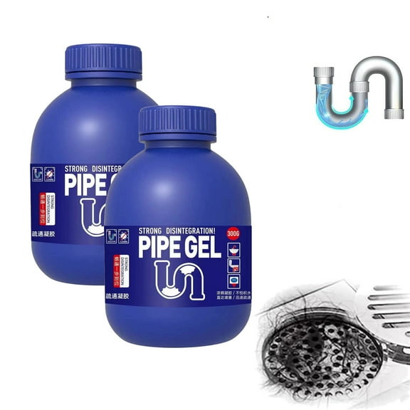 Drain Cleaner For Bathroom Sink And Kitchen 300ml Pack Of 2 Liquid Pipe Unclogger