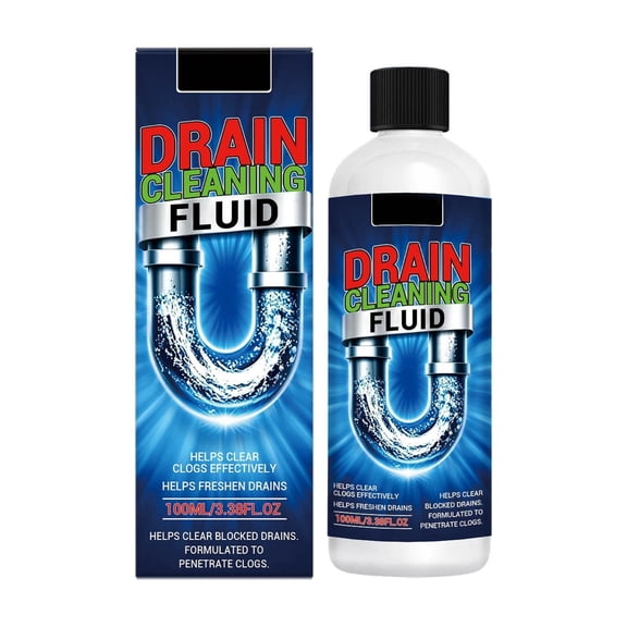 Drain Cleaner Liquid For Kitchen Sink Bathroom Floor Drain Grease Clog Remover Powerful Fast-Acting 3.38 Fl Oz 1 Pack