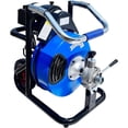 thumbnail image 1 of Drain Cleaner Machine Electric Drain Auger Cleaning 100FT x 1/2 In W/ 4 Cutters Items Description：Premium Steel Core Cable: 100' x 1/2" steel core cable adopted by our electric dr, 1 of 8