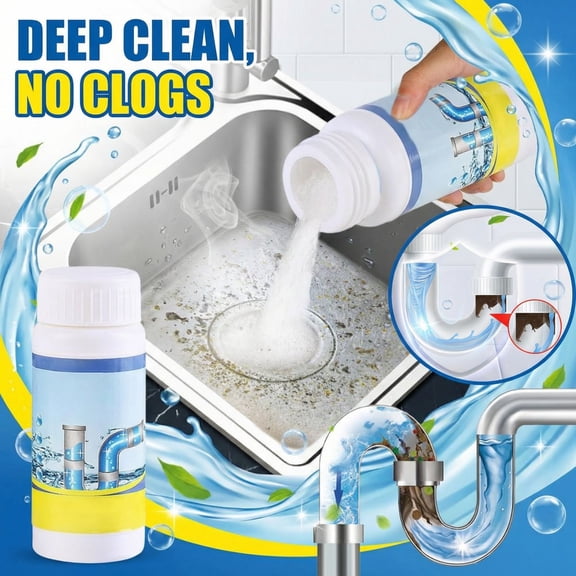 Drain Cleaner – Multi-Purpose Clog Remover for Kitchen Sinks, Bathroom Drains, Toilets – Fast Acting Liquid