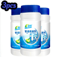 thumbnail image 1 of Drain Cleaner Tool,3Pcs Pipe Dredge,Powerful Sink Cleaner Powder Fast Foaming for Kitchen Toilet Pipeline Quick Cleaning Tool, 1 of 7