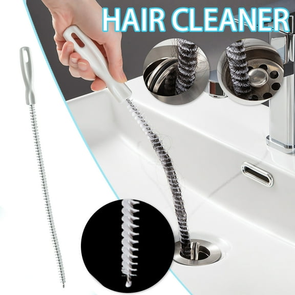 Drain Cleaning Brush Under $5! Yrmaups Flexible Drain Hair Clog Remover Tool, Spiral Brush for Sink Tub Shower Pipe Cleaning, Long Bendable Cleaning Brush for Home, Bathroom Drain Snake Cleaner