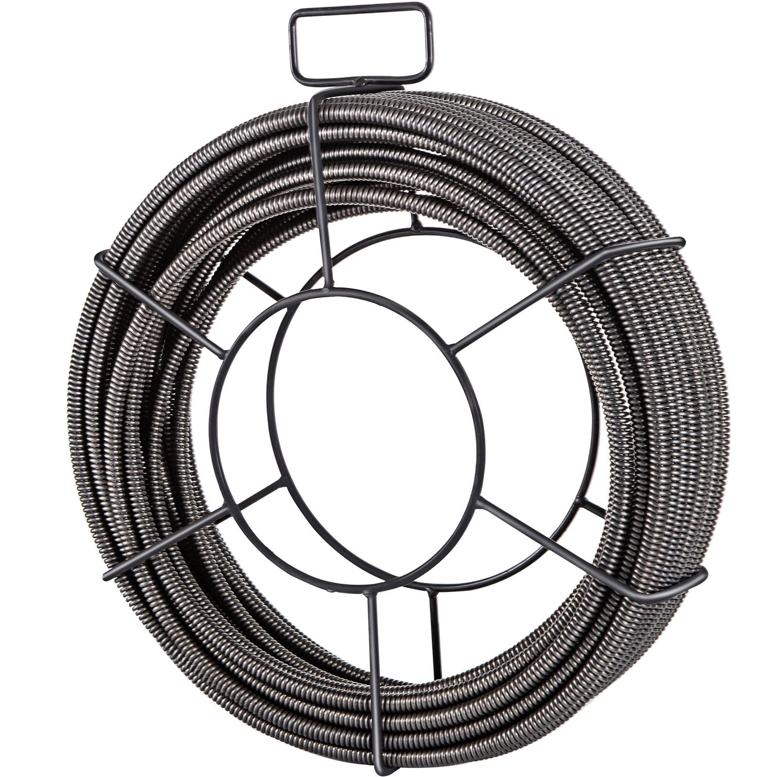 Drain Cleaning Cable 50 Feet x 1/2 Inch Solid Core Cable Sewer Cable Drain Auger Cable Cleaner Snake Clog Pipe Drain Cleaning Cable Sewer Drain Auger Snake Pipe
