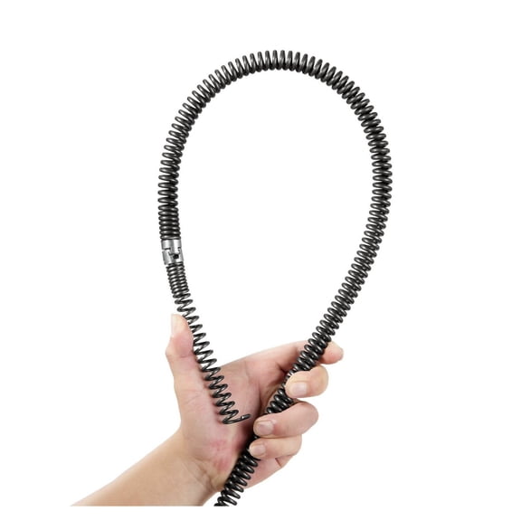 Drain Cleaning Cable 66 FT x 5/8 Inch, Professional Sectional Drain Cleaner Cable with 7 Cutters for 0.8" to 3.9" Pipes, Hollow Core Sewer Drain Auger Cable for Sink, Floor Drain, Toilet