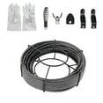 Drain Cleaning Cable Solid Core, Clog Pipe Cleaner, 75 Feet x 3/8