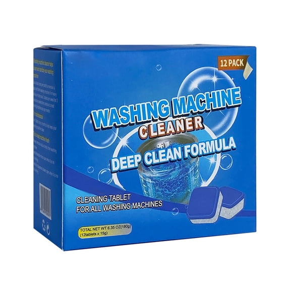 Drain Cleaning Tablets, Effervescent Odor Remover, 12 Pcs 15g Maintenance Tablets, Residue Cleaner for Sink, Shower, Washing Machine and Sewer for Regular Pipeline Care,Blue