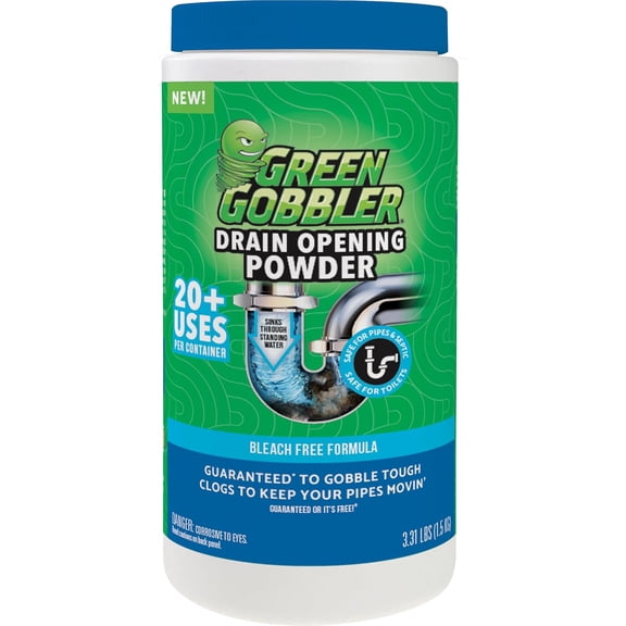 Drain Clog Remover & Drain Cleaner Powder, 20+ Treatments, Maintenance Breaks Down Grease, Paper, Fat & Oil, Septic Safe