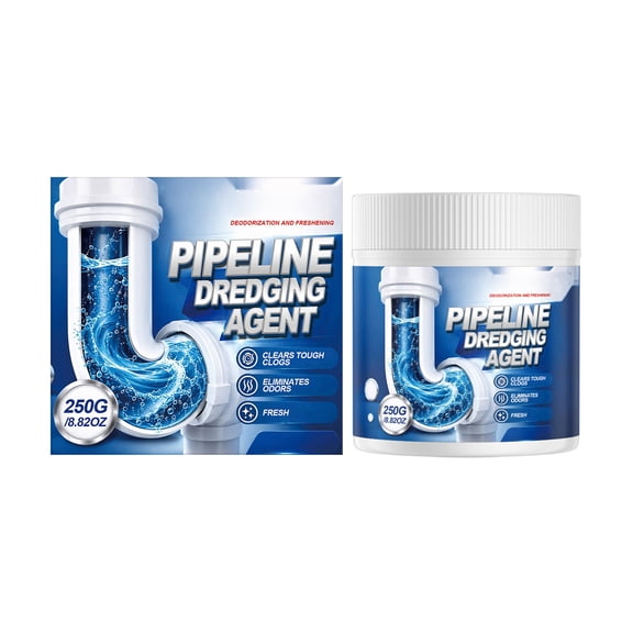 Drain Clog Remover, Powerful Fast Acting, 8.8 oz Single Bottle, for Sink Bath Tub Shower Toilet Sewage Pipes to Dissolve Grease Hair Food Blockages and Eliminate Foul Sewer Odors for Home Kitchen Bat