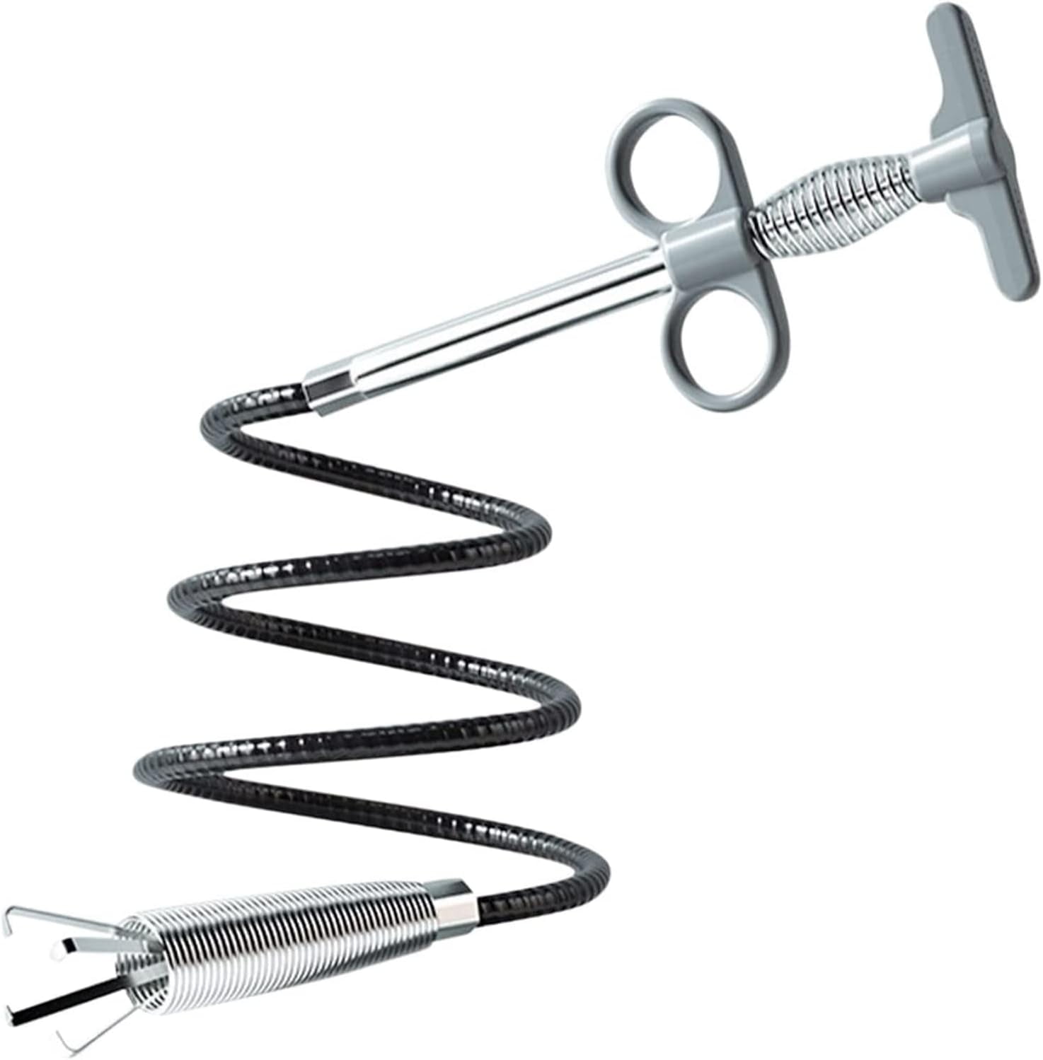 Drain Clog Remover Tool, Sink Snake Cleaner Drain Auger Sewer toilet dredge, Flexible Grabber Reacher Tool With 4 Claws Retractable Clean Claw for Sewer, Toilet and Bathtub, 78 inch