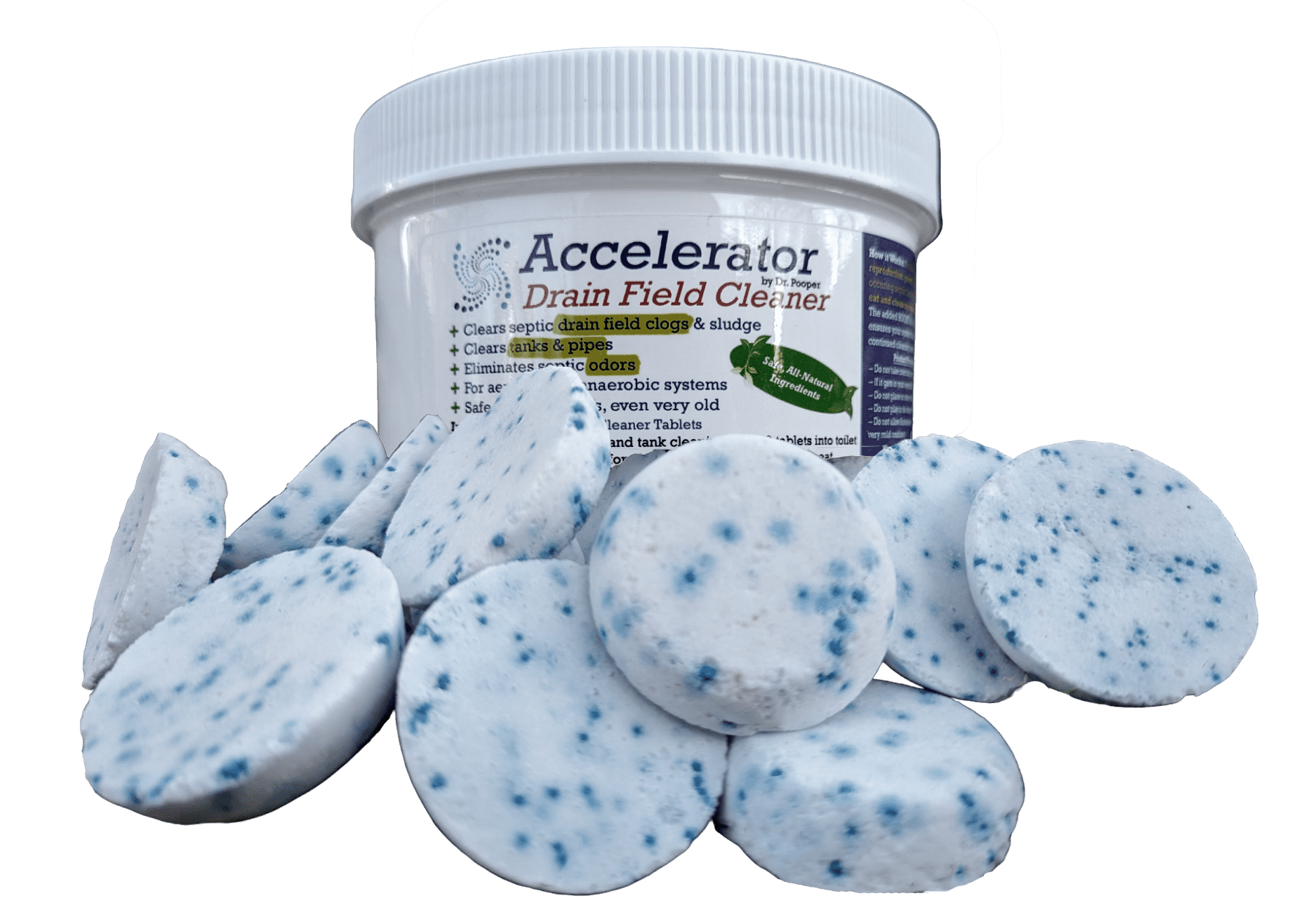 Dr. Pooper's Safe Septic Tank TabletsClog Remover, Odor Eliminator