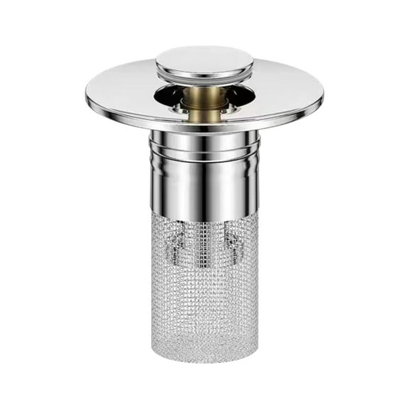 Drain Filter (Sink Hair Catcher, Bathtub Strainer), No Tool Required Bathroom Drain Filter, Small Sink Drain Catcher for Kitchen Bathroom, Sink Strainer, Hair Catcher, Plumbing Accessory