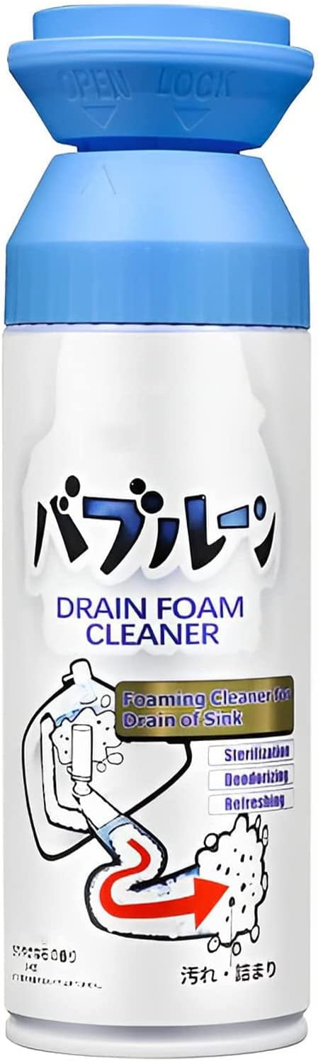 Drain Foam Cleaner, Liquid Hair Drain Clog Remover & Cleaner,Quick Foaming  Toilet Cleaner, Clog Remover for Kitchen Drain, Sinks, Tubs (500ml/1  Bottle) in 2023