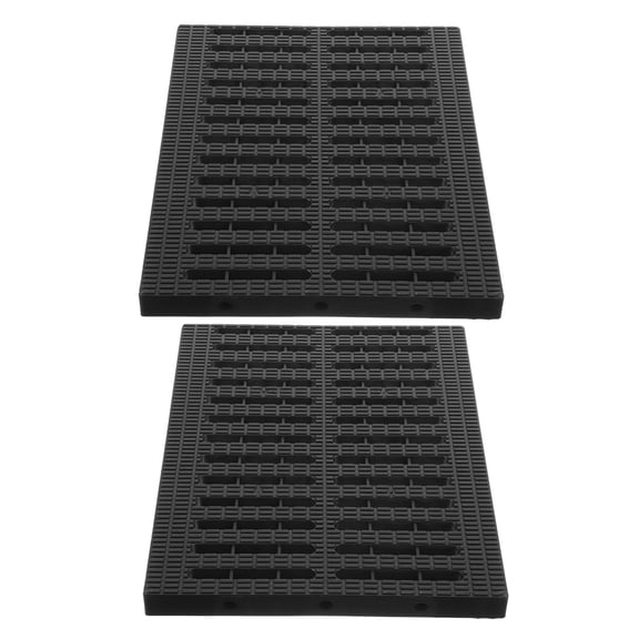 PartyKindom 2Pcs Durable Plastic Drain Grates for Outdoor Sewer and Garage Drainage Systems