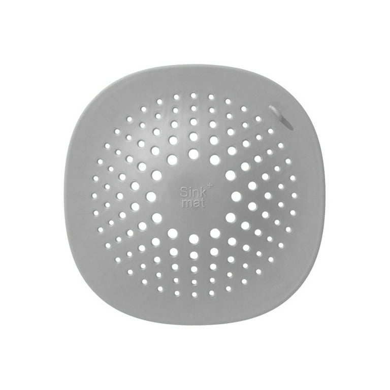2pcs 5.39 Inches Grey Hair Catcher For Shower With Square Drain Cover,  Silicon Drain Hair Stopper, Easy Installation. Perfect For Bathroom, Bathtub,  Kitchen