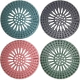 thumbnail image 1 of Drain Hair Catcher Shower Drain Cover Silicon Shower Drain Hair Trap Universal Hair Stopper for Shower Drain Bathroom Bathtub Kitchen Tub (Mix Colors, 4 Pack), 1 of 5