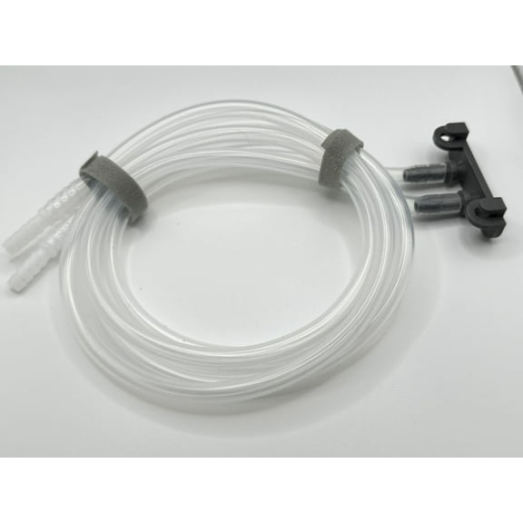 Drain Hose Extension for GE Opal Nugget, and Other Ice Makers. Includes Hose Holder, 6.22 Feet Total Length (2 piecec @ 3.11' Ea). fits Ice Makers with 1/4'' ID Draining Hoses.