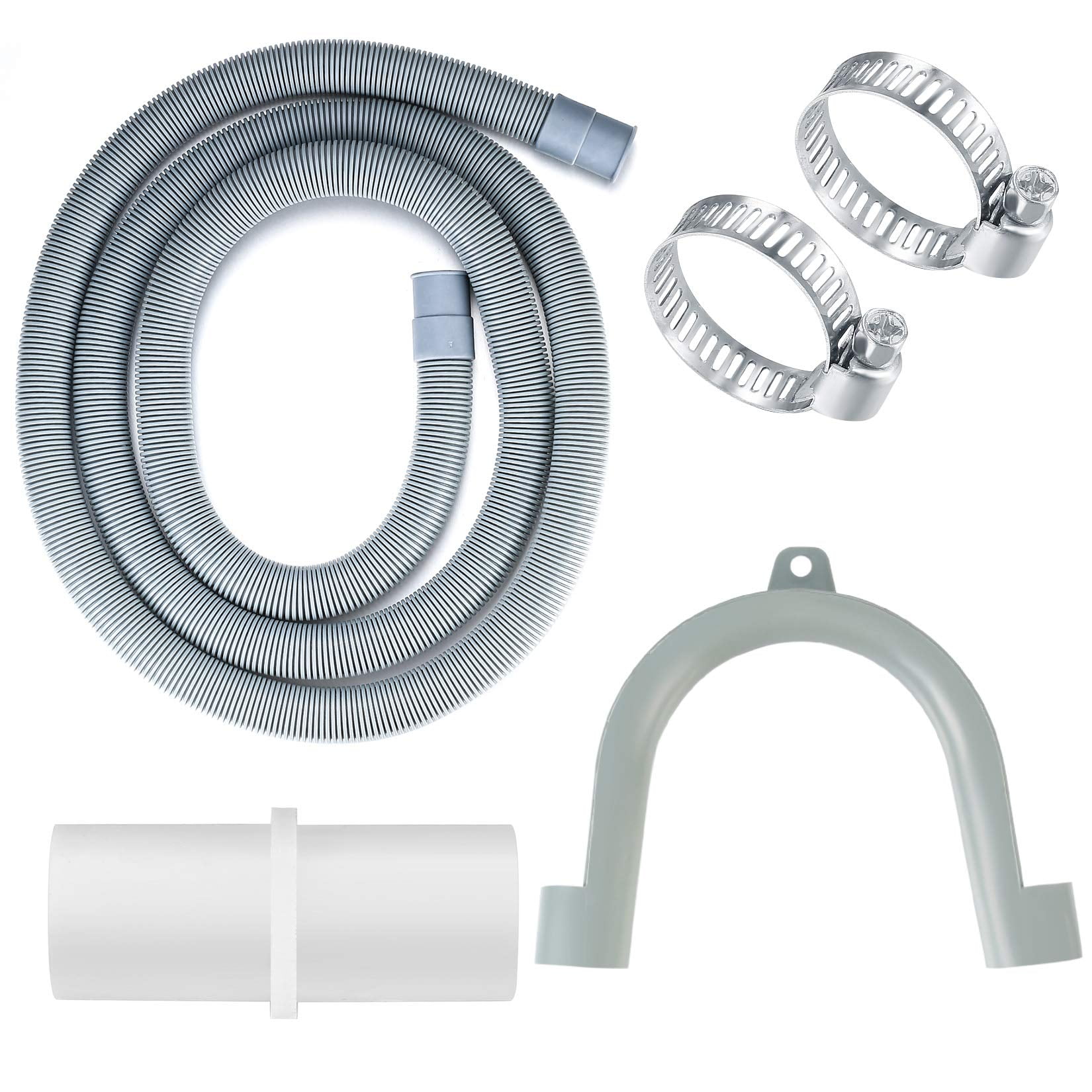 Drain Hose Extension Pipe Kit, 1.5M Dishwasher Drain Hose Waste Pipe