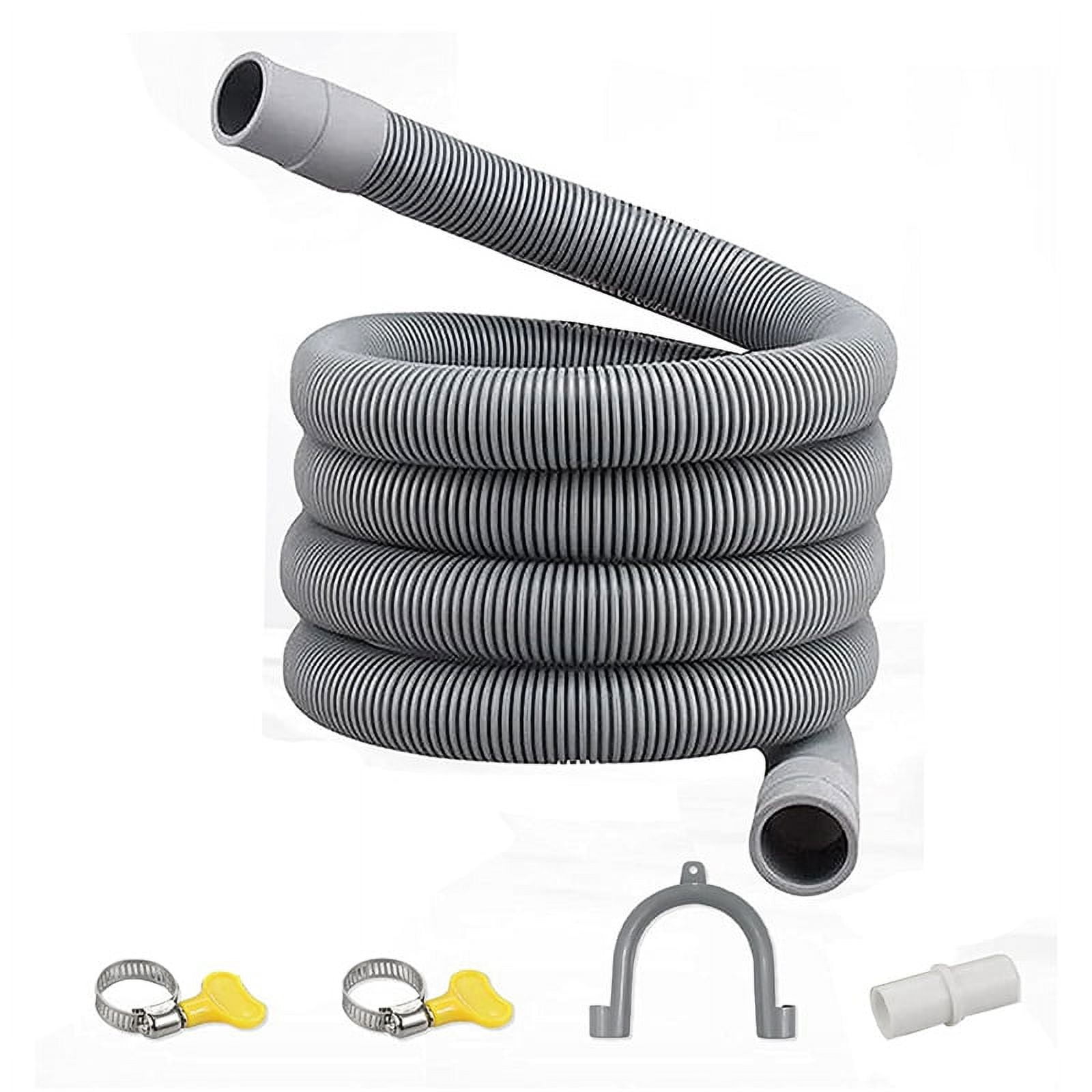 Drain Hose Extension Set Universal Washing Machine Hose 1M, Include Bracket Hose Connector and